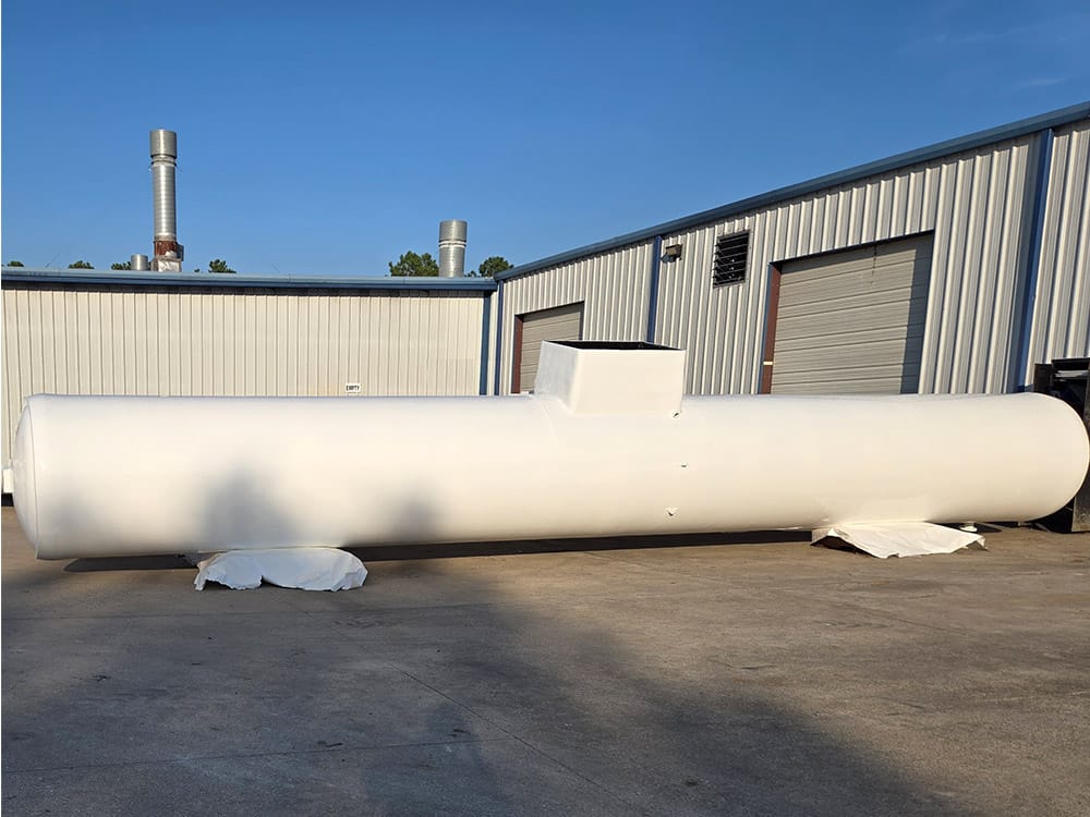 Barrel-only tanks from Poly-Coat Systems composite application.